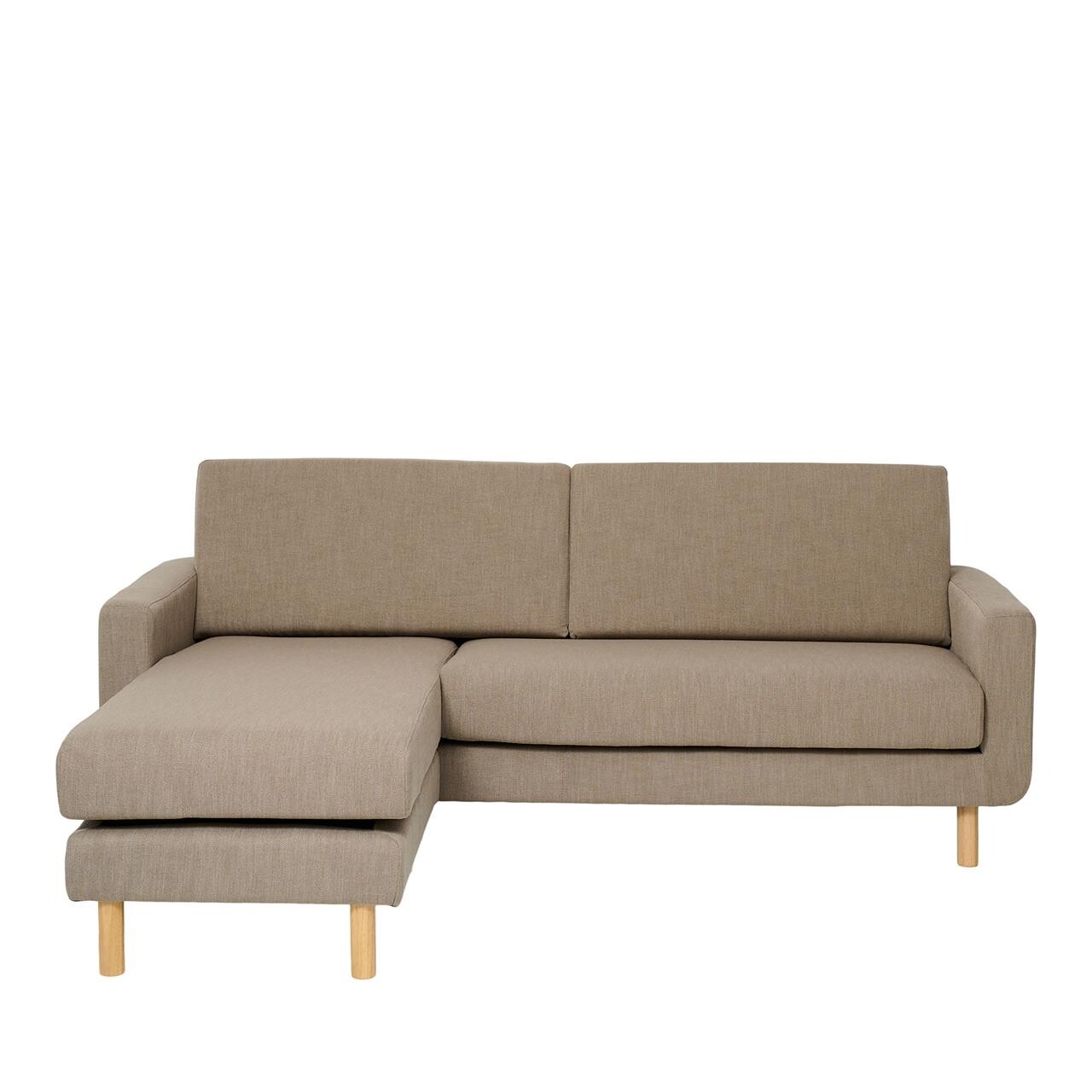 STAPLETON chaiselong sofa højre – og venstrevendt 2. sortering (LYS BRUN ONESIZE)