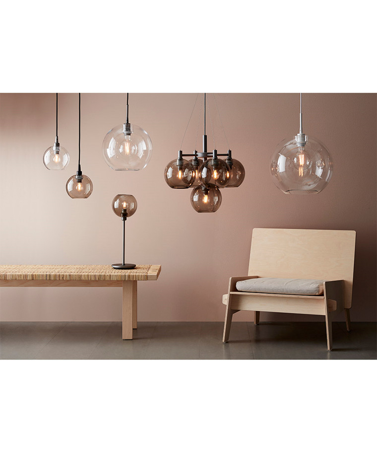 Gloria Smokey Glass Ø190 Belid Gloria Smokey Glass Ø190 Belid