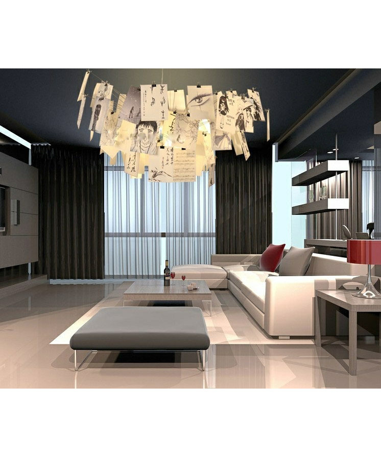 Zettelz Lampe 6 Pendel