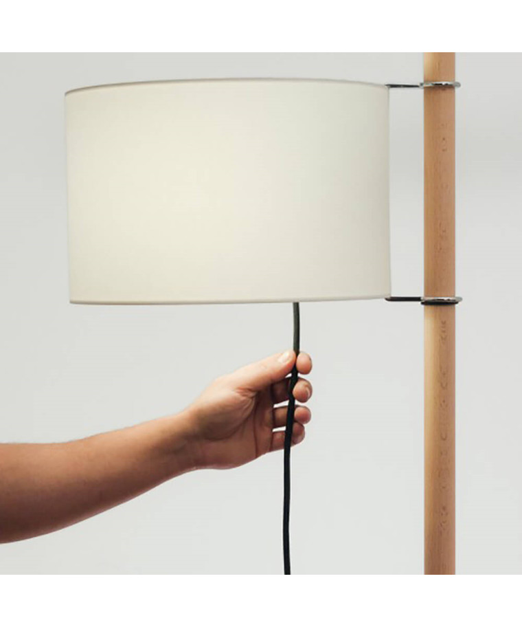 TMM Gulvlampe OakWhite med diffuser Santa & Cole TMM Gulvlampe OakWhite med diffuser Santa & Cole