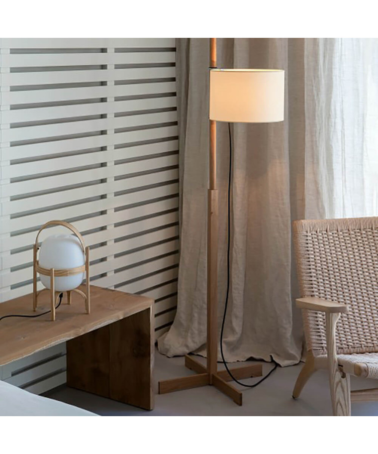 TMM Gulvlampe OakWhite med diffuser Santa & Cole TMM Gulvlampe OakWhite med diffuser Santa & Cole