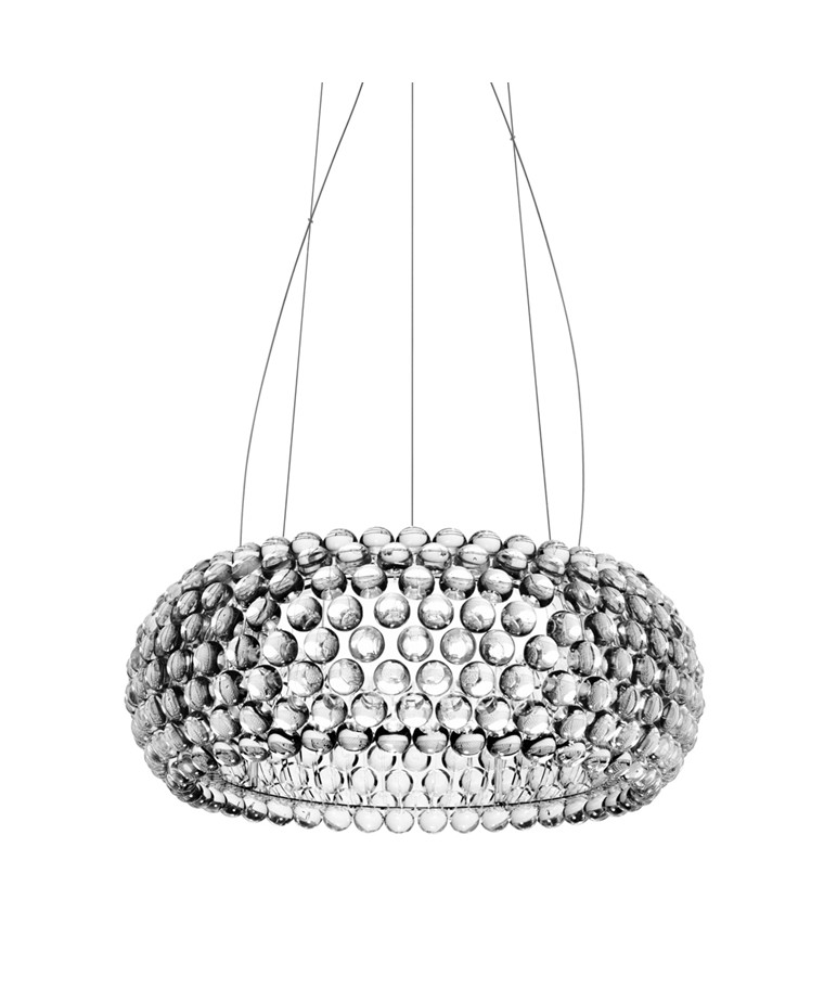 Caboche Medium Pendel Transparent Foscarini Caboche S Transparent Taklampe fra Foscarini
