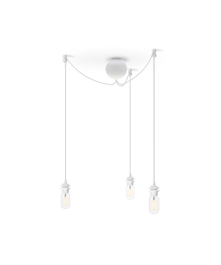 Cannonball Cluster 3 Sockets Hvit Umage UMAGE Cannonball Cluster 3 Oppheng | Designbelysning.no