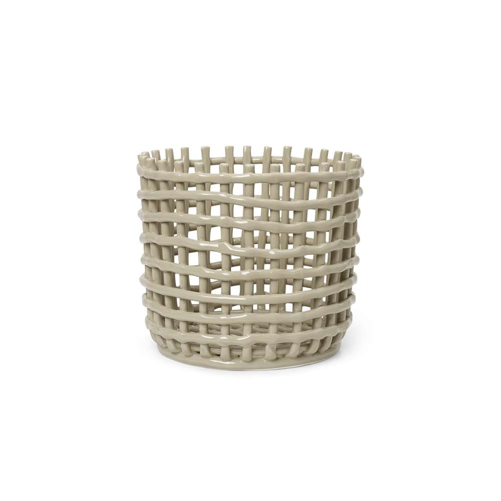 Ferm Living Ceramic Basket Large Cashmere