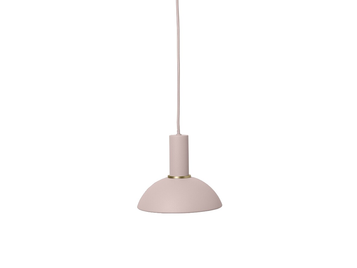 ferm LIVING - Collect Dome Pendel Low Rose/Brass ferm LIVING