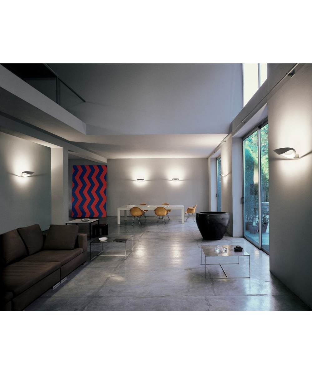 Artemide Mesmeri Led Væglampe Dæmpbar Silver Artemide
