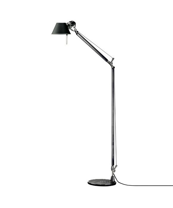 Artemide – Tolomeo Reading Golvlampa Svart (Alu fot)