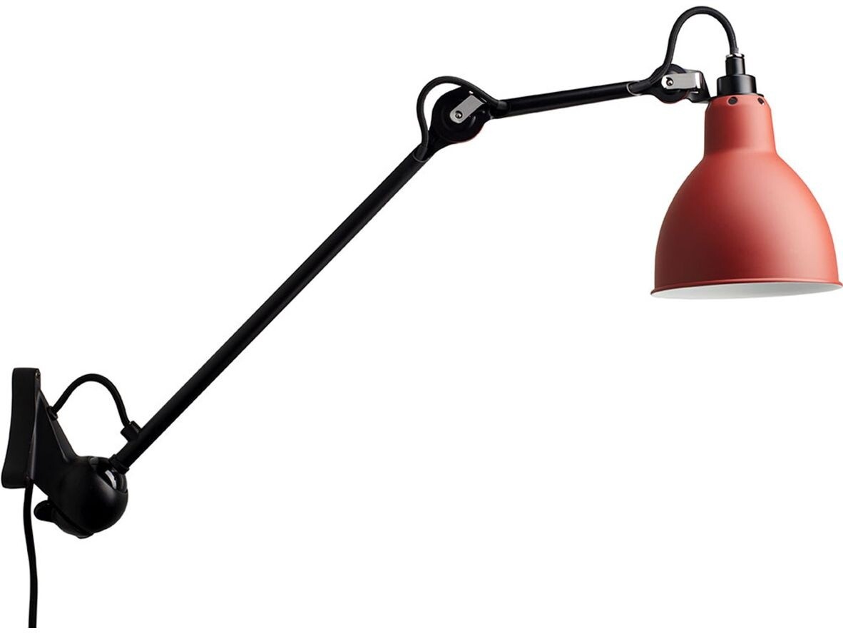DCW – 222 Vägglampa Röd/Svart Lampe Gras