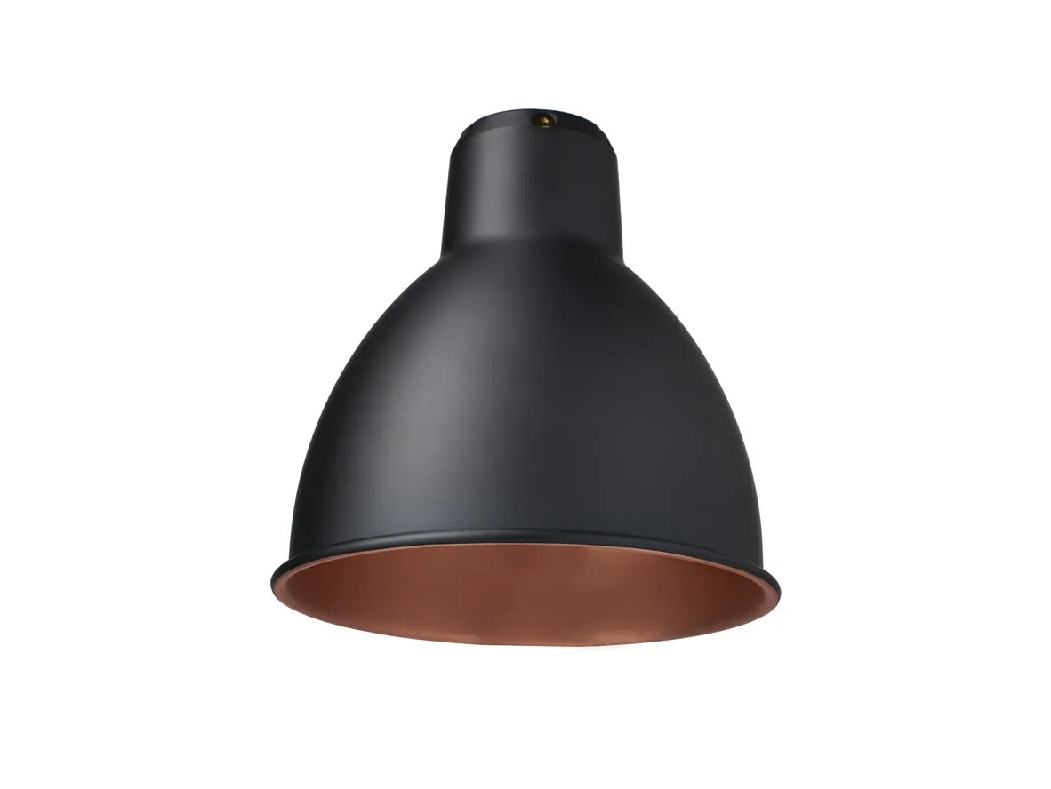 dcw - abat-jour classic round ø140 black/copper lampe gras