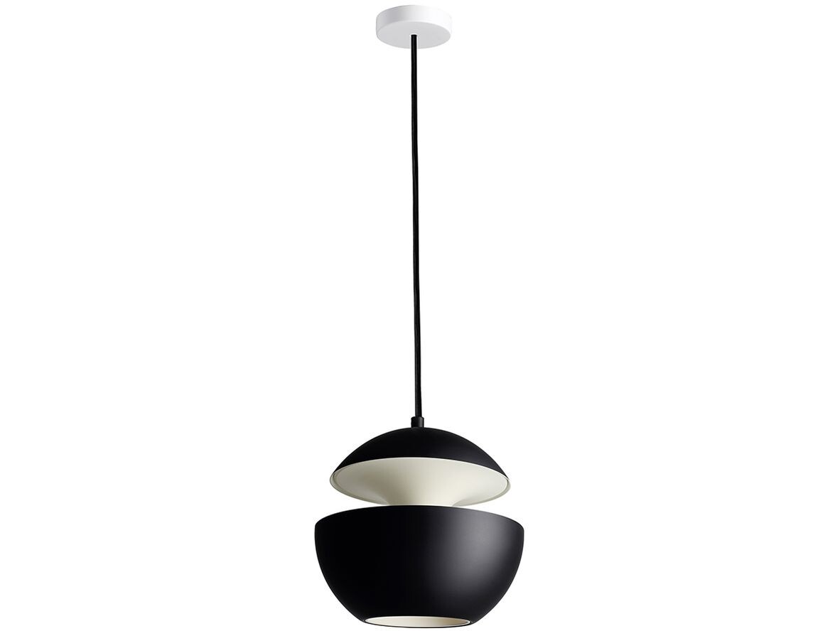 DCW – Here Comes The Sun Taklampa Ø175 Svart/Vit