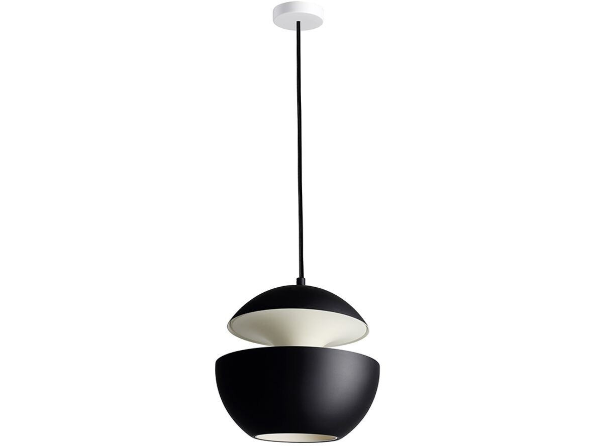 DCW – Here Comes The Sun Taklampa Ø250 Svart/Vit