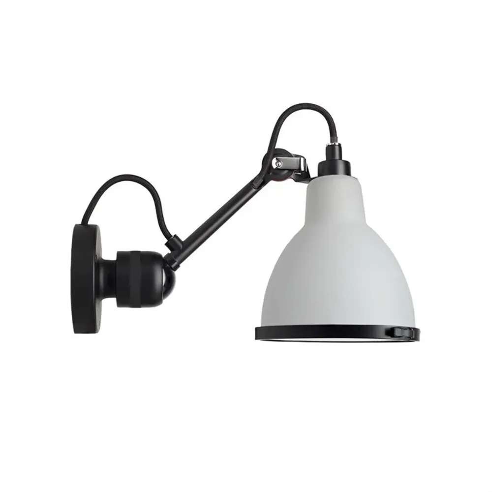 DCW - 304 Bathroom Vegglampe Hvit/Svart/Polycarbonat Lampe Gras