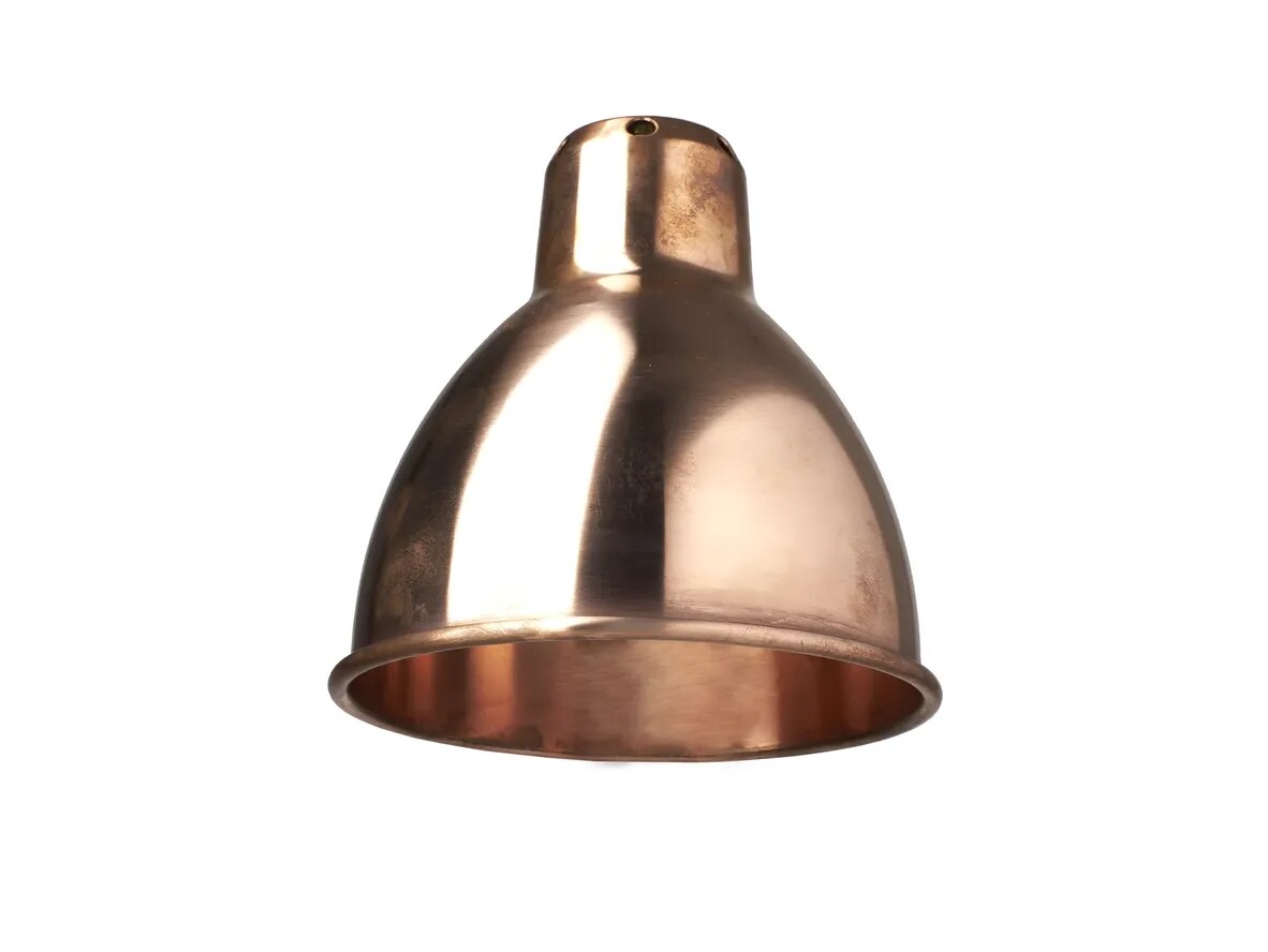 DCW – Skärm Classic Round Ø140 Raw Copper Lampe Gras