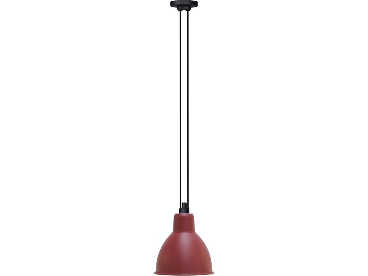 DCW – 322 XL Pendel Rund Rød Lampe Gras