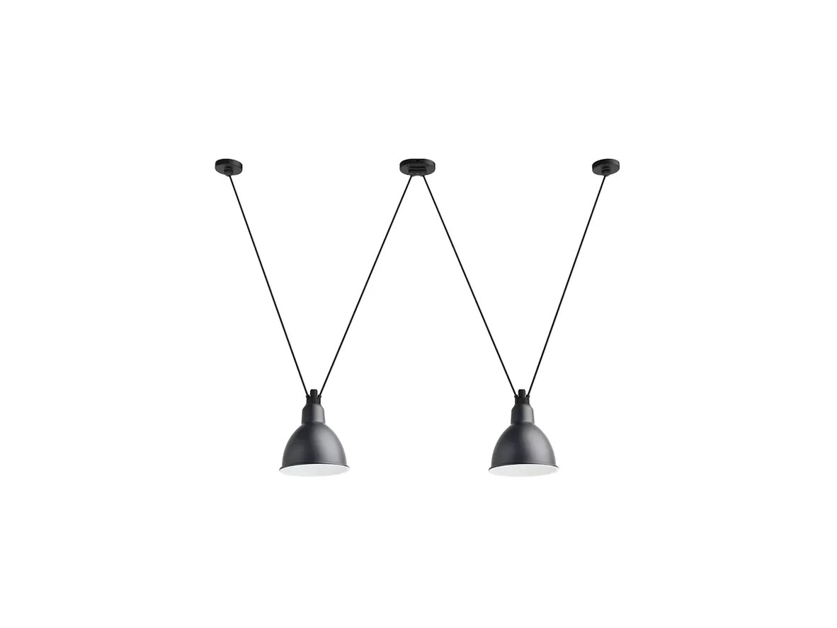 DCW – 324 XL Taklampa Svart Lampe Gras