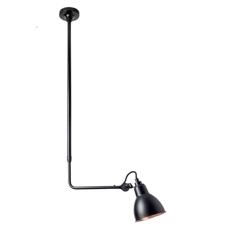 Lampe Gras – 313 Plafond Black/Black/Copper Lampe Gras