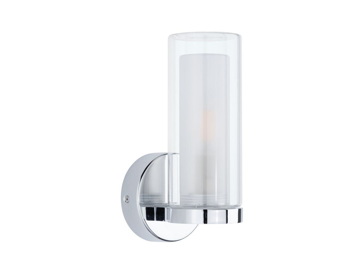 Paulmann – Luena LED Vägglampa IP44 Dim. Chrome/Clear Paulmann