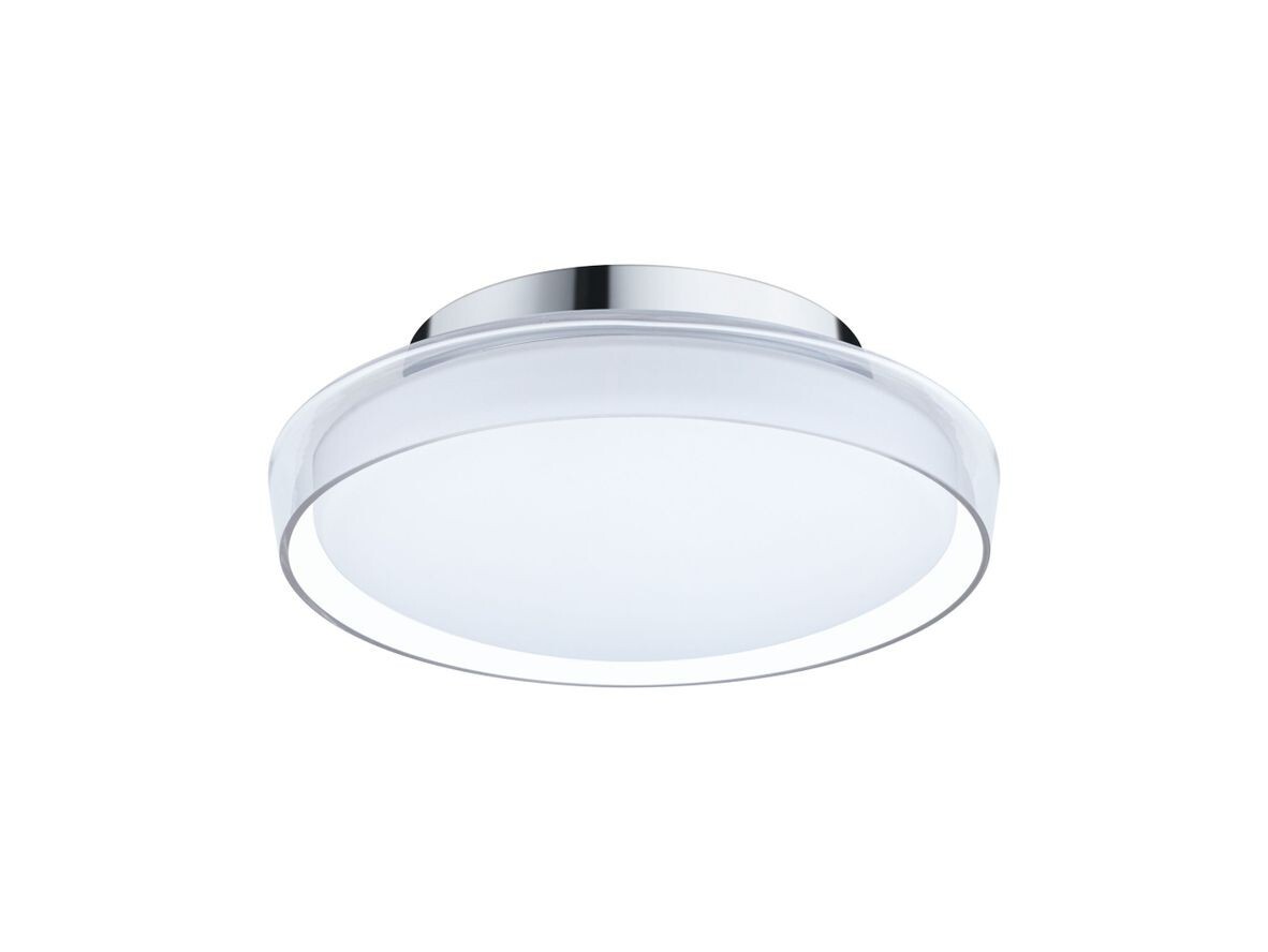 Paulmann – Luena LED Plafond IP44 3000K 600lm Krom/Clear -Paulmann