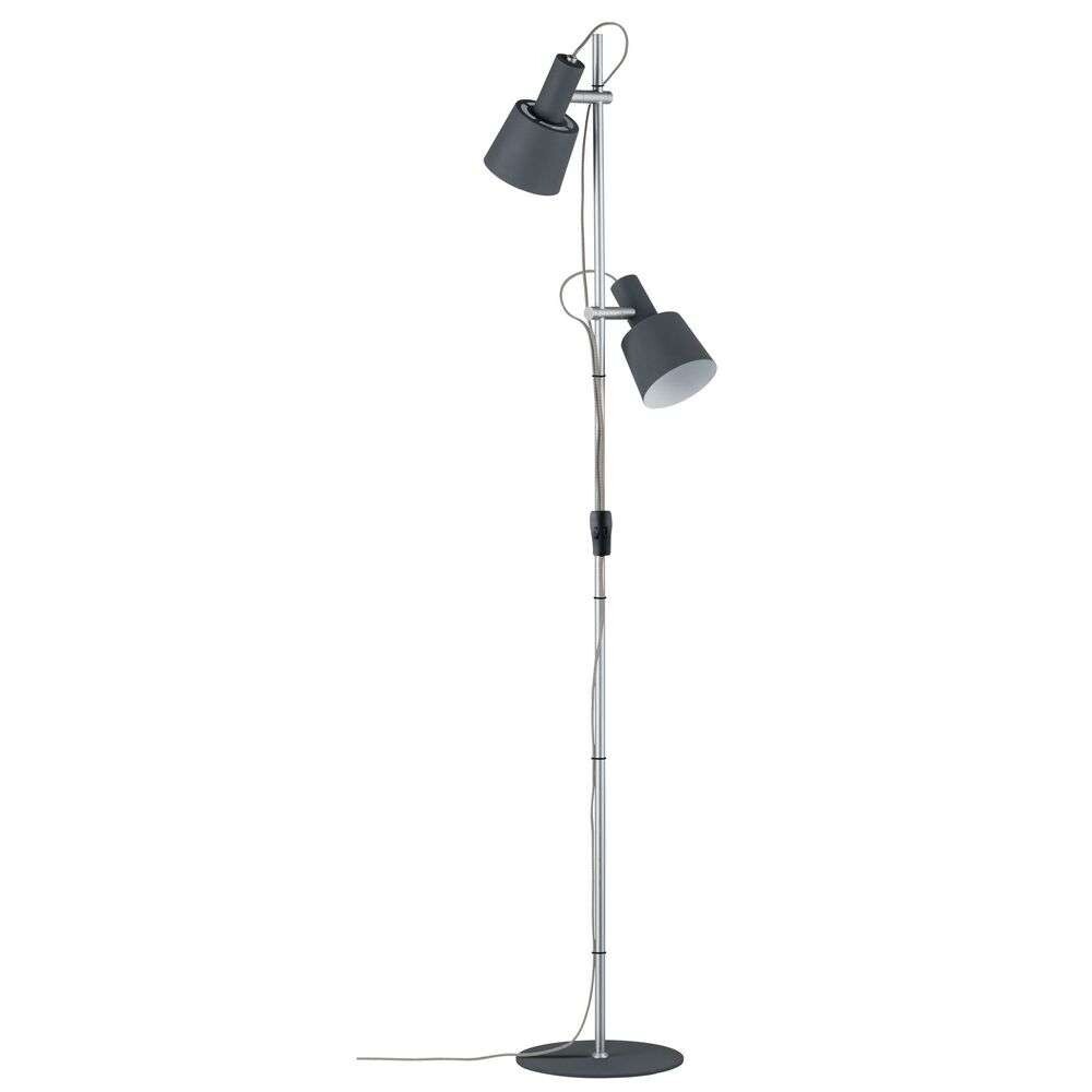 Paulmann – Haldar Golvlampa Dark Grey/Chrome