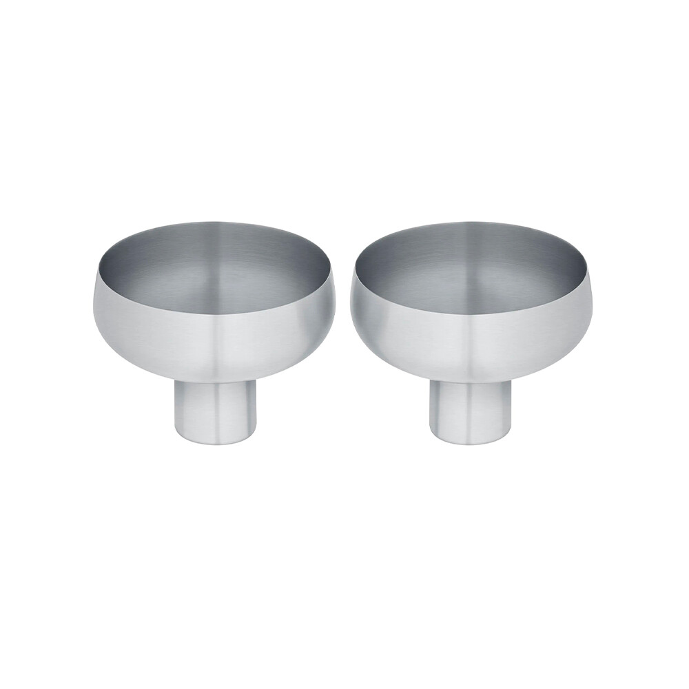 Blomus – Koyoi Coupe Glass Set of 2 Matt Stainless Steel