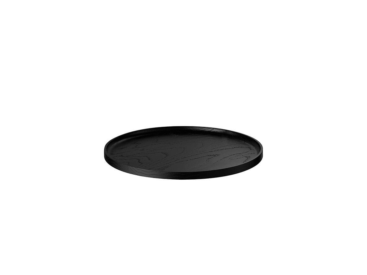 Blomus – Oku Tray Round M Black Blomus