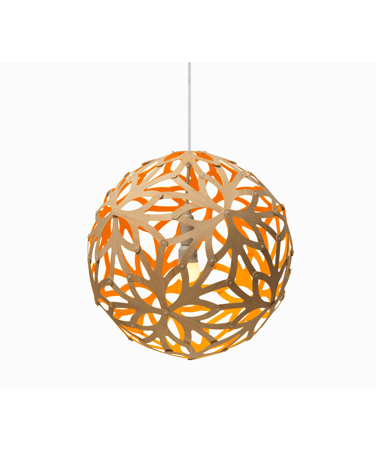 Floral Orange Pendel Ø80