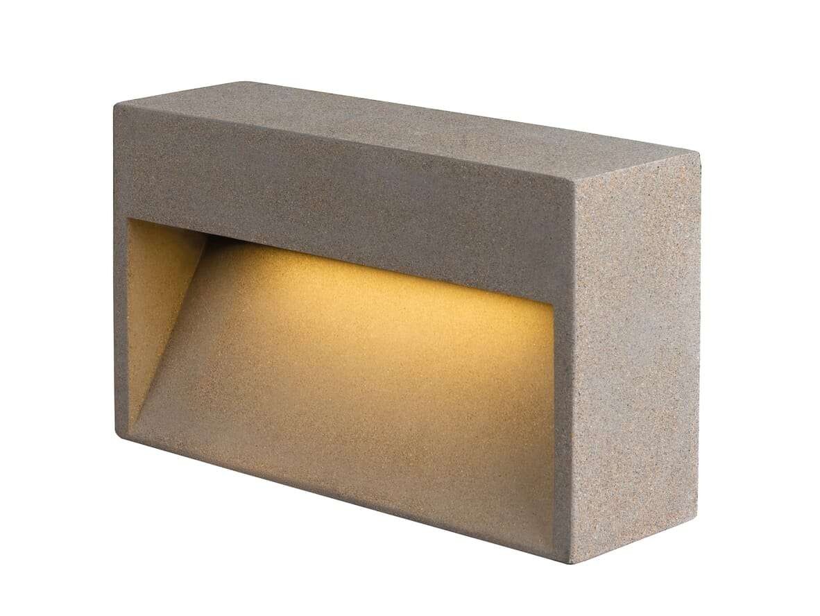 SLV – Concreto LED Utomhus Vägglampa L IP65 Light Grey SLV