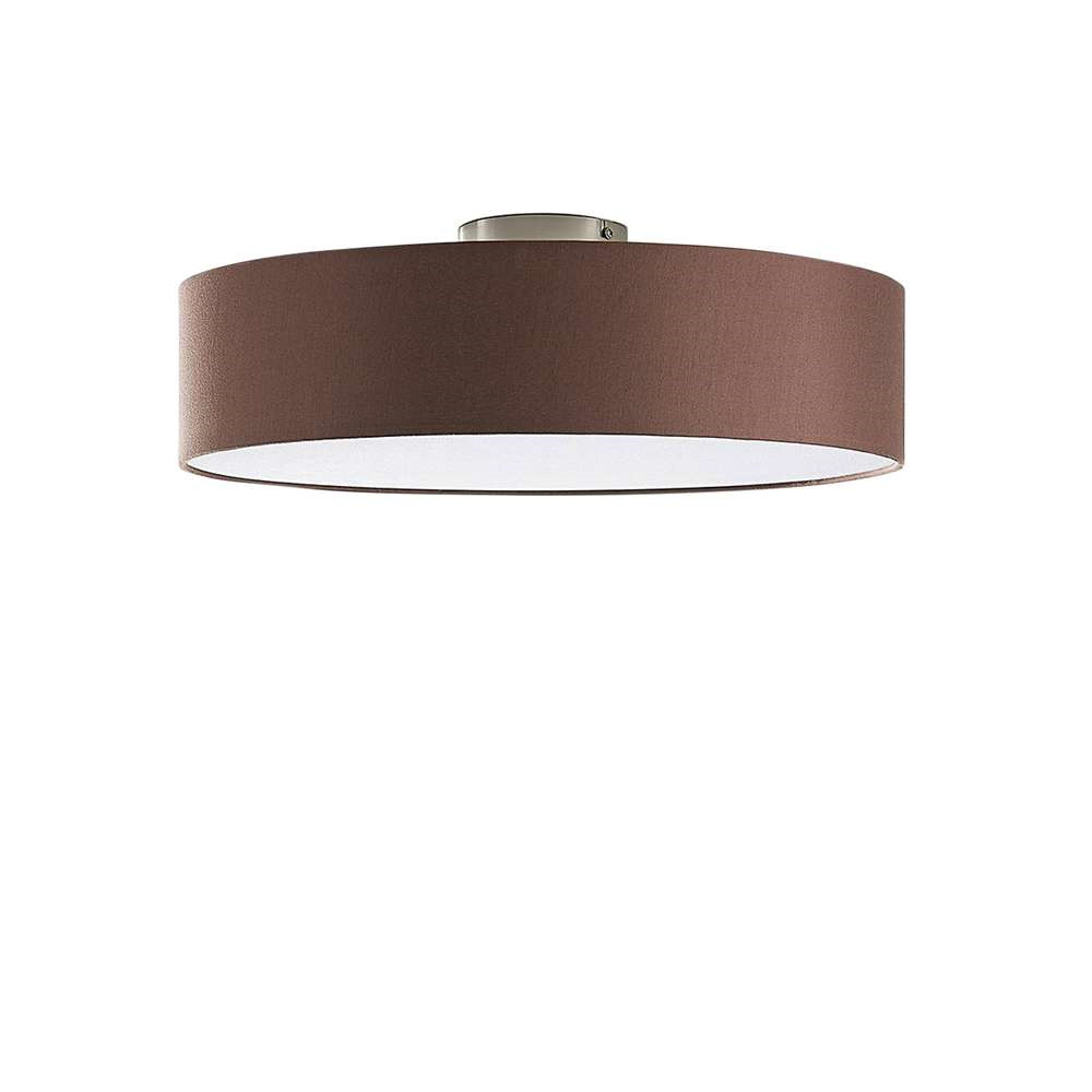 Lindby – Sebatin Plafond Ø50 Brown/White/Nickel