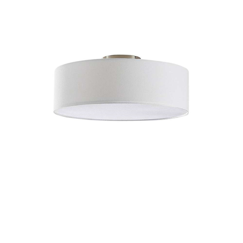 Lindby – Sebatin Plafond Ø40 Cream/White/Nickel