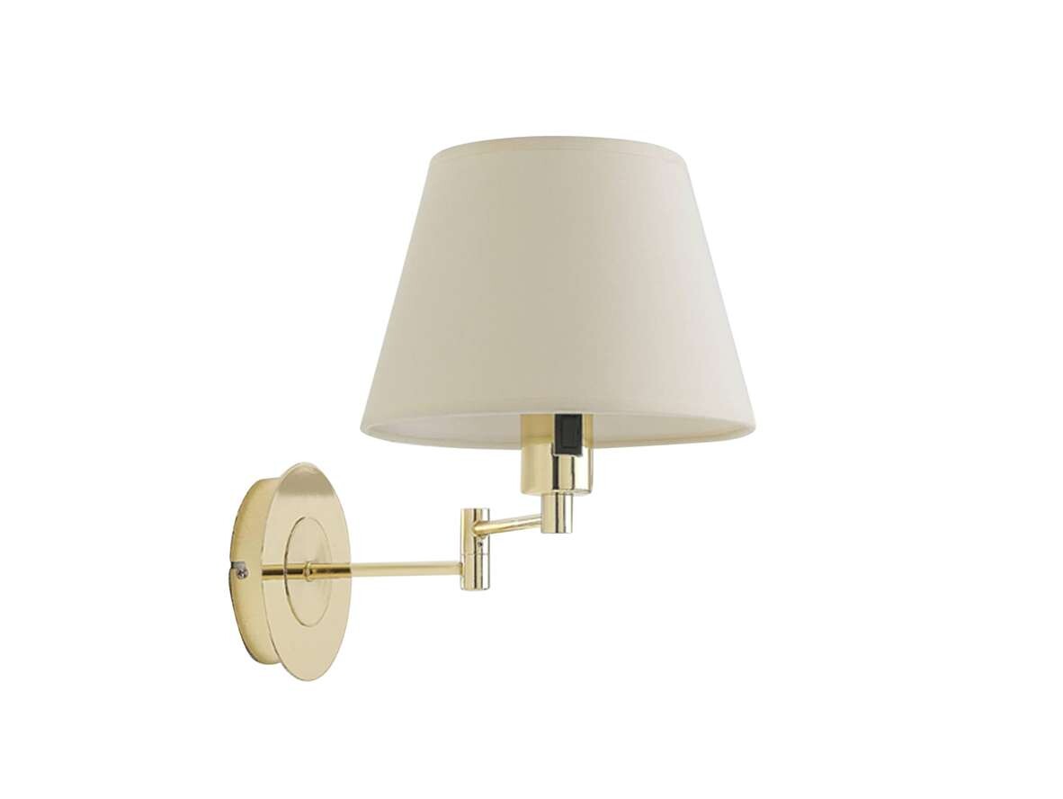 Lindby – Pola Vägglampa Cream/Polished Brass