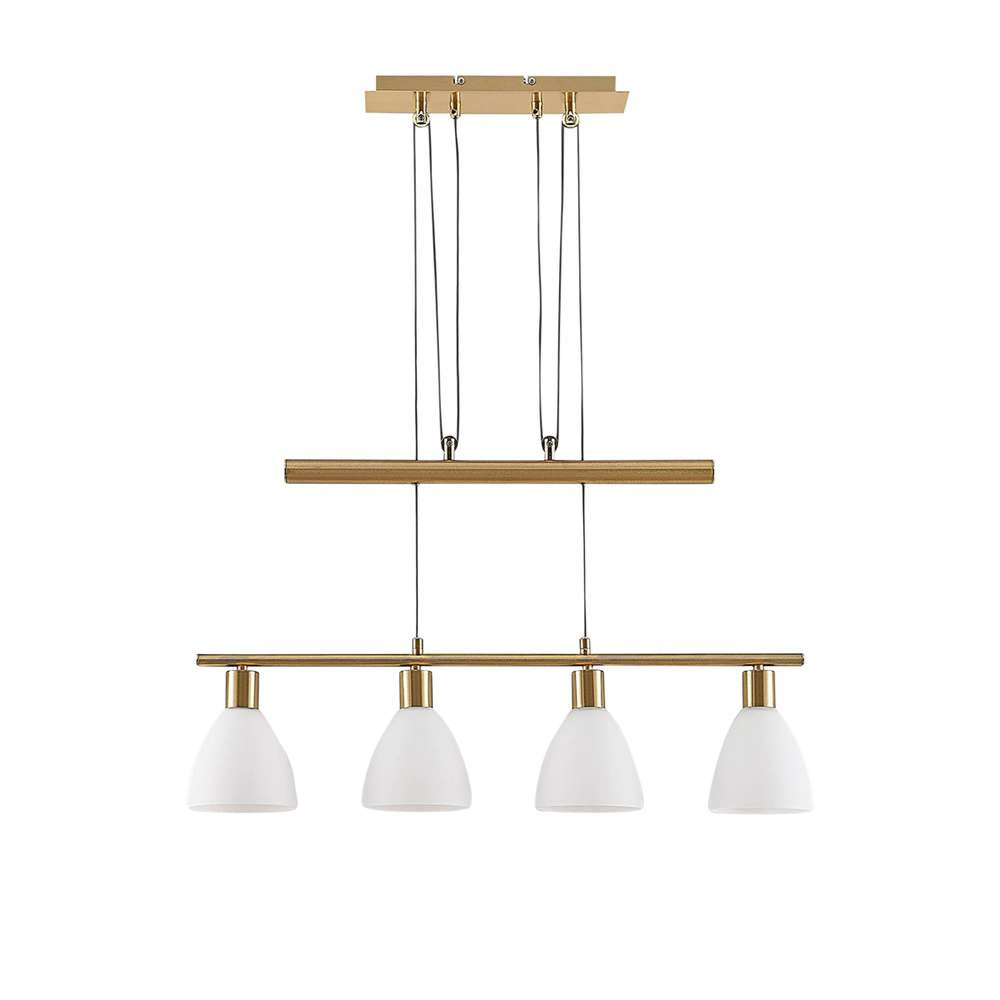 Lindby – Simeon Taklampa White/Brass Lindby