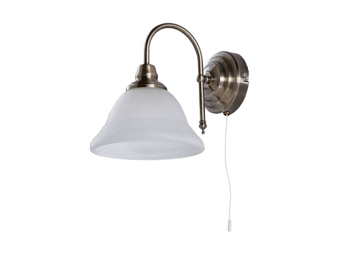 Lindby – Hanna Vägglampa Antique Brass/Opal