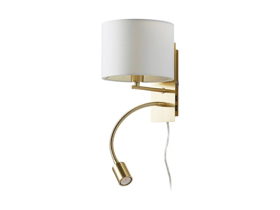 Lindby – Florens Vägglampa White/Brass Lindby