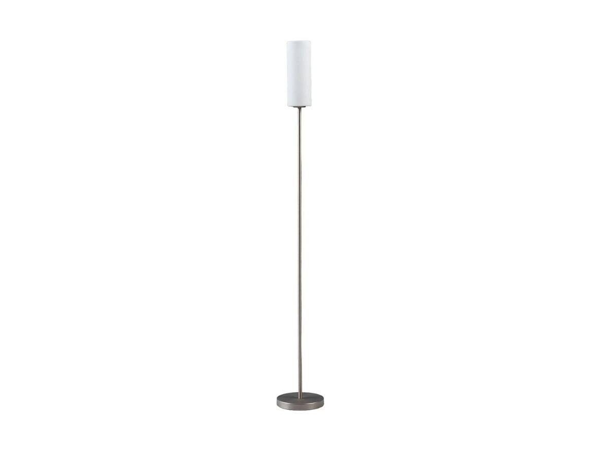 Lindby - Vinsta Stehleuchte Opal White/Satin Nickel