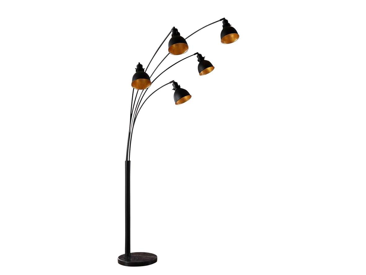 Lindby – Lira 5 Golvlampa Black/Gold Lindby