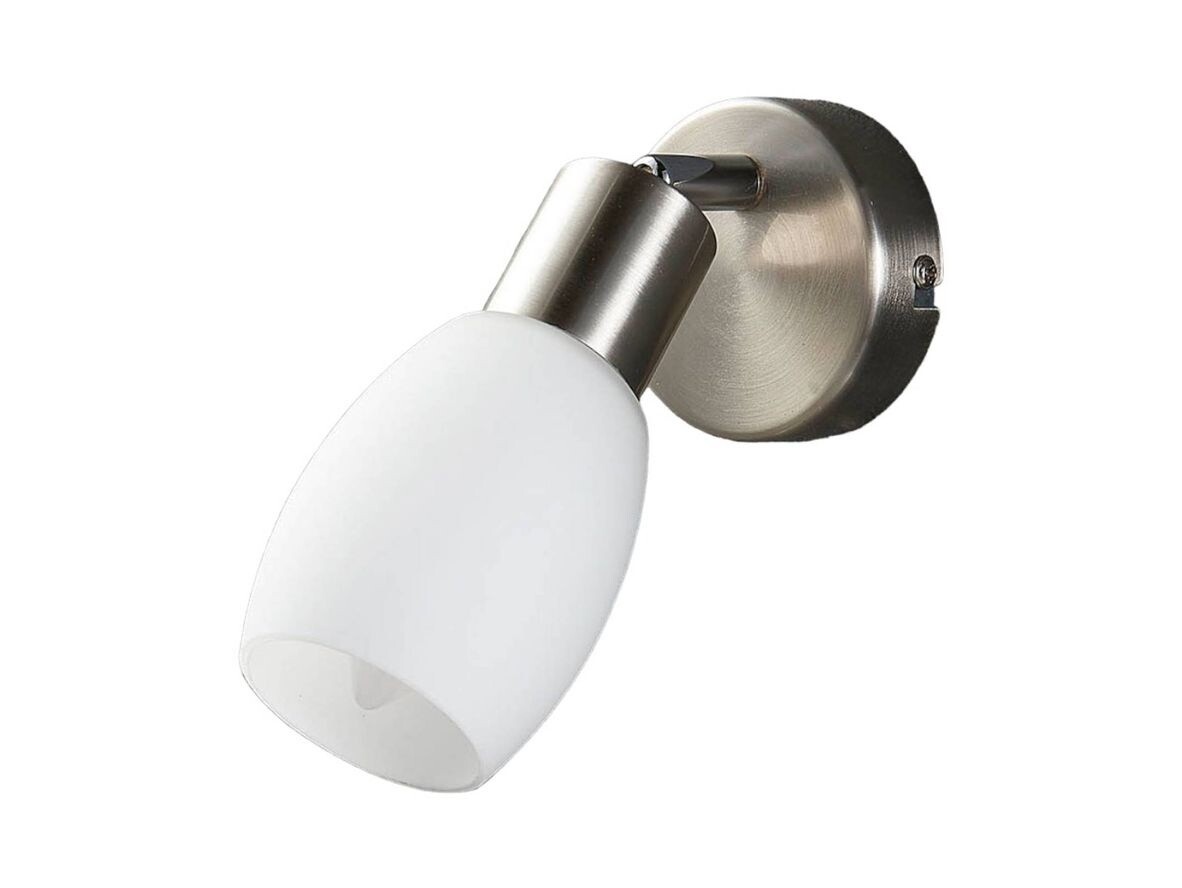 Lindby - Arda Vegglampe Stainless Steel/Opal Lindby