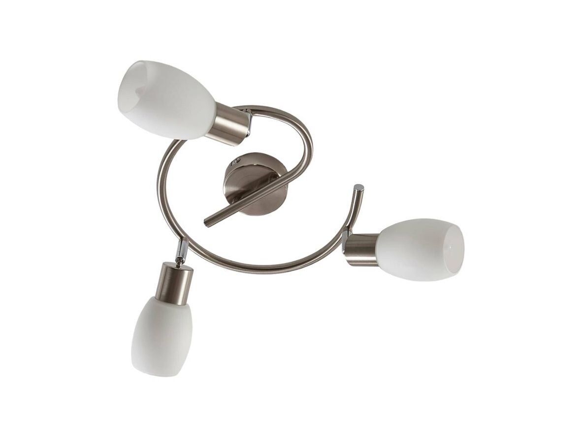 Lindby - Arda 3 Taklampe Stainless Steel/Opal Lindby