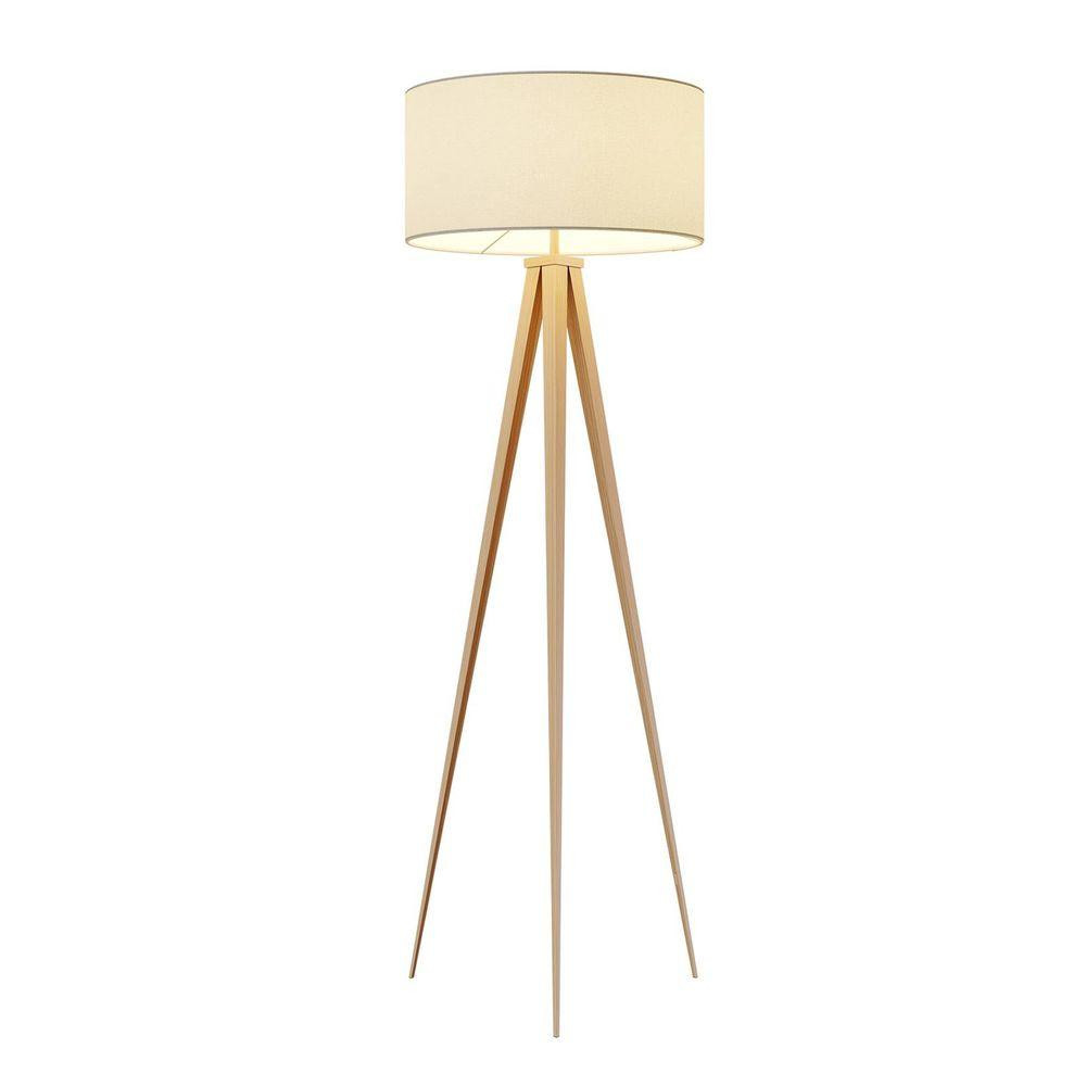 Lindby Benik Gulvlampe White/Wood