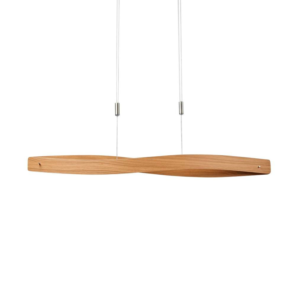 Lucande – Lian Taklampa L119 Oak/Nickel