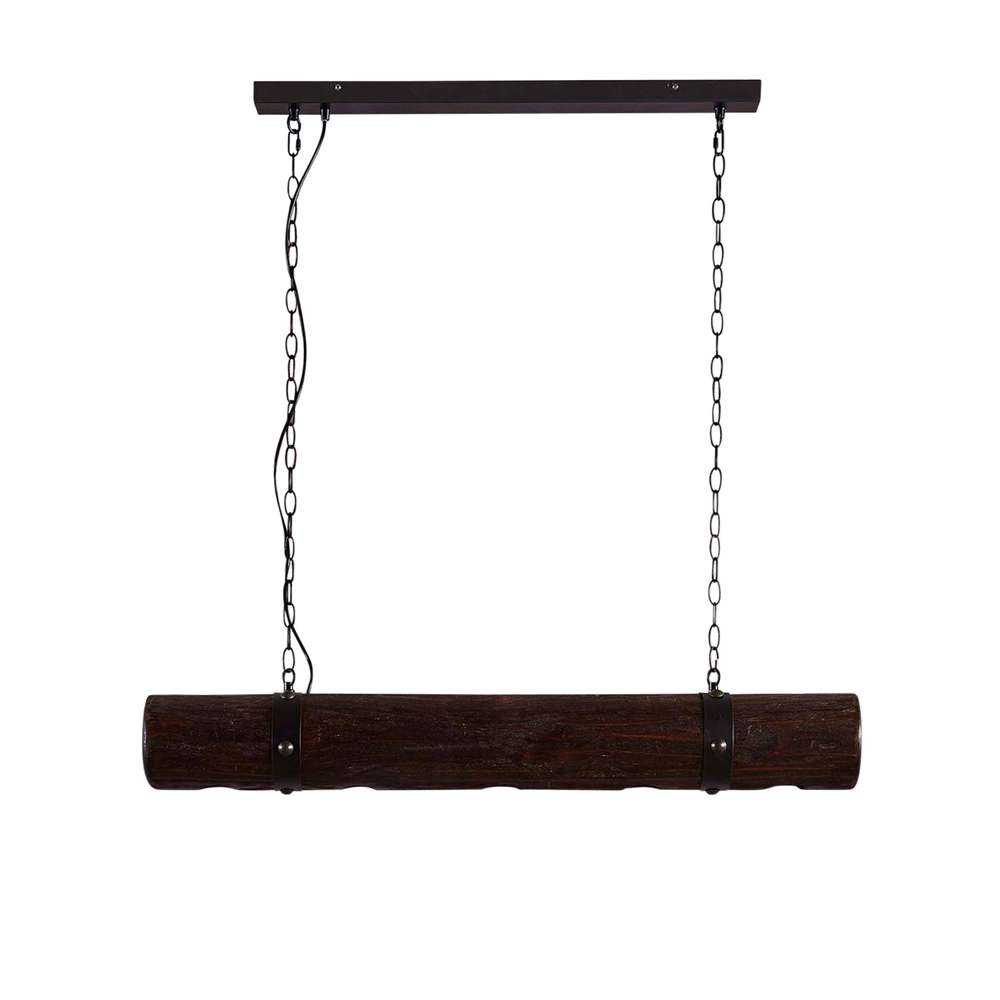 Lucande – Legno Taklampa Black/Dark Wood