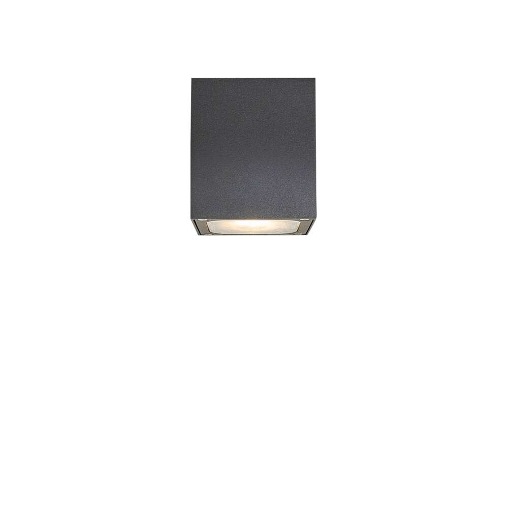 Lucande – Tanea LED Utomhus Plafond 10×10 Dark Grey