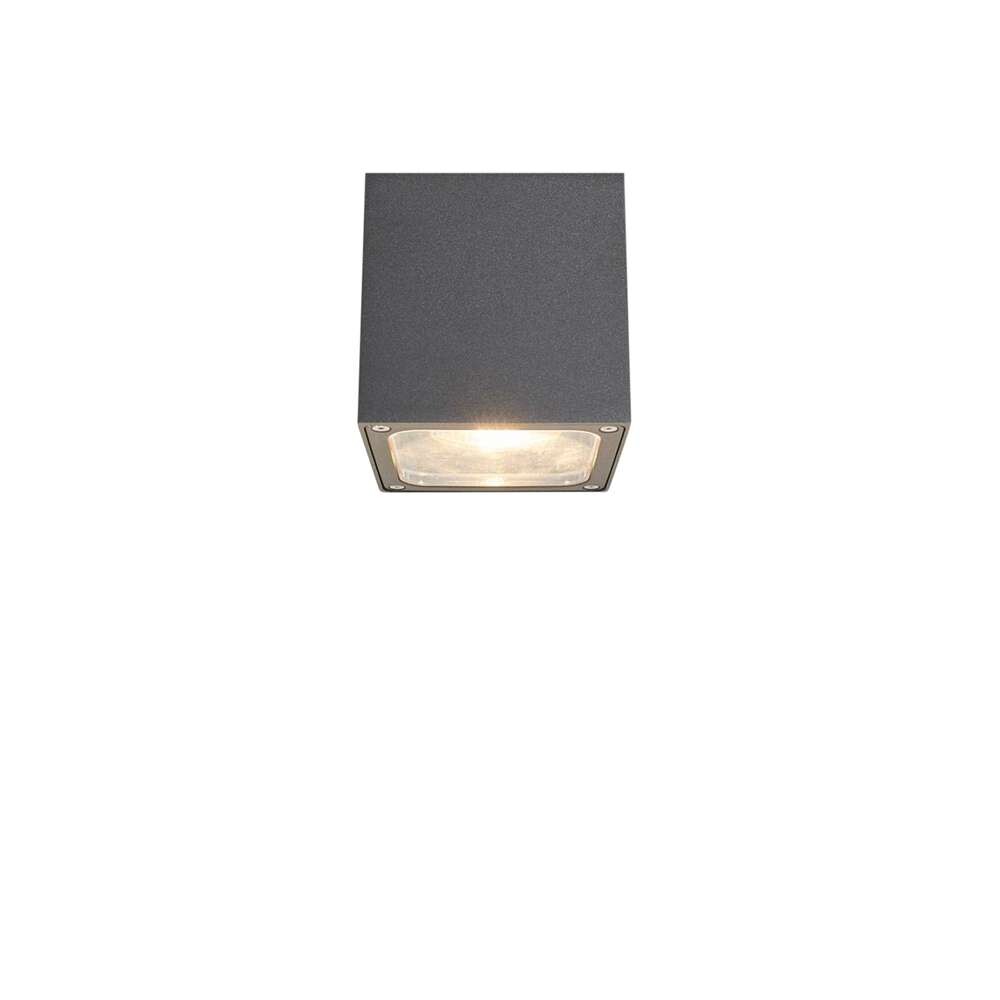 Lucande – Tanea LED Utomhus Plafond 12×12 Dark Grey