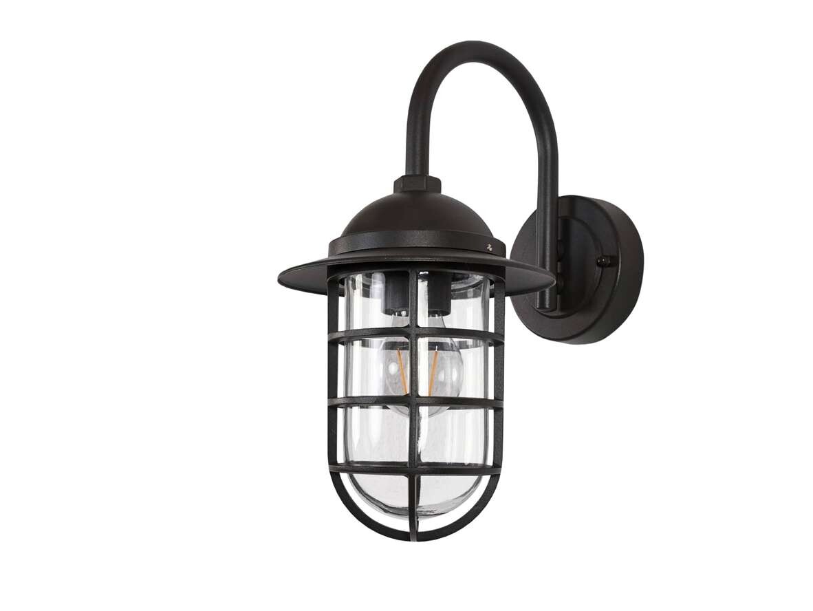 Lindby – Naila Utomhus Vägglampa Clear/Dark Grey