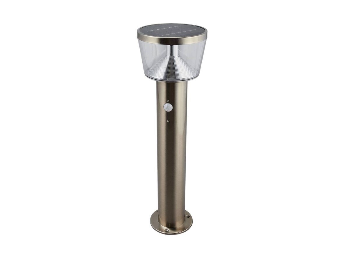 Lindby – Antje LED Solcelle Havelampe w/Sensor Stainless Steel Lindby