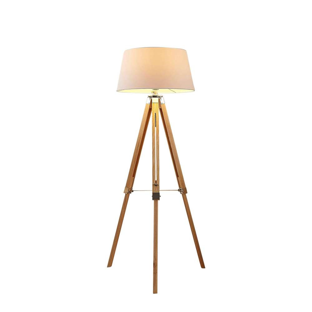 Lindby – Alessa Golvlampa White/Wood