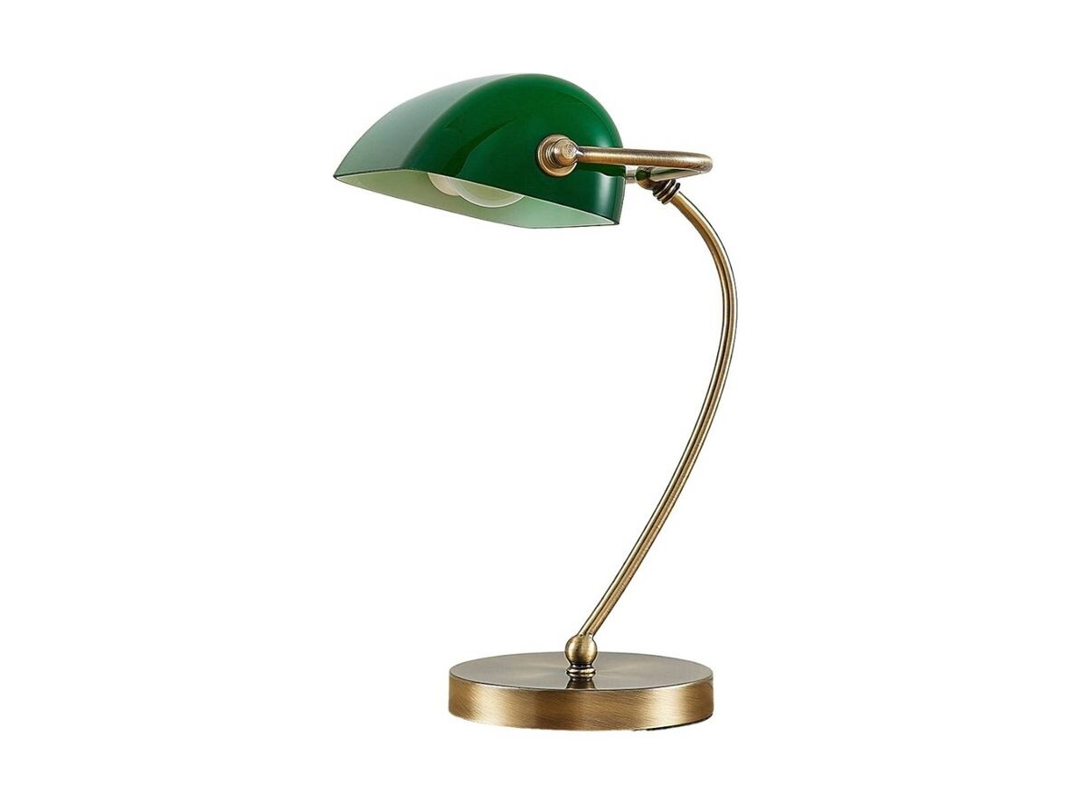 Lindby – Selea Bordlampe Glossy Green/Brass Lindby