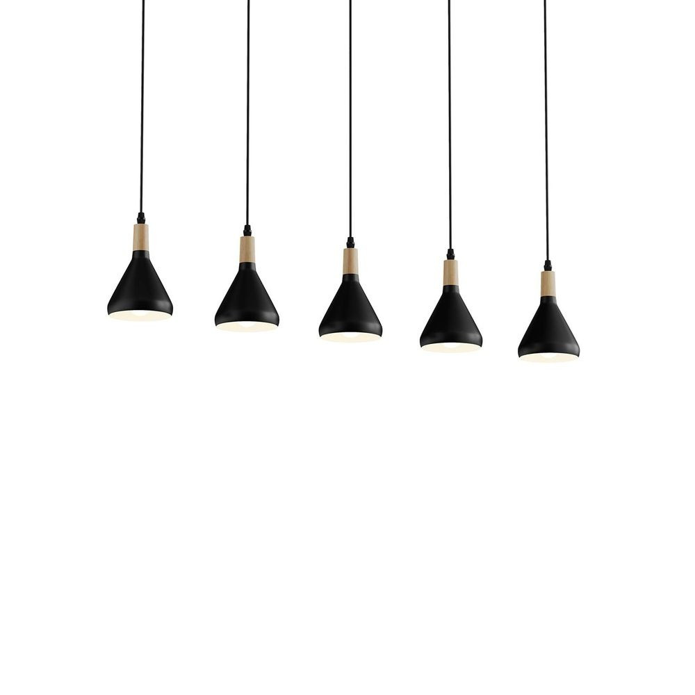 Lindby – Arina Taklampa Black/Wood