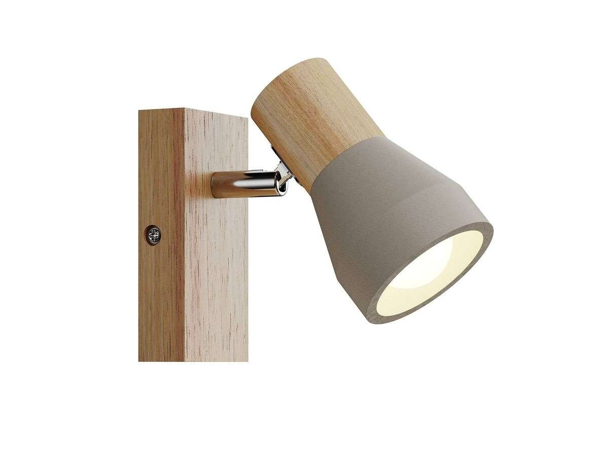 Lindby – Filiz Vägglampa Wood/Concrete