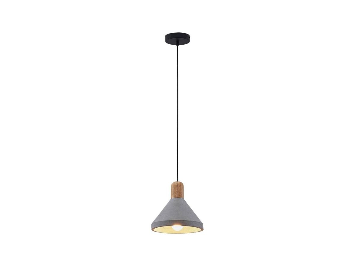 Lindby – Caisy Round Taklampa Concrete/Wood