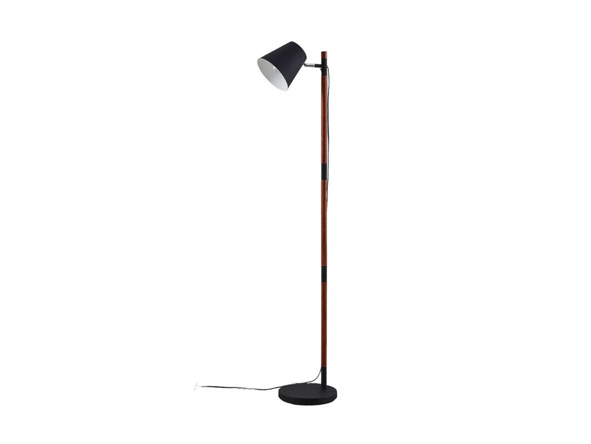 Lindby – Birte Golvlampa Black/Wood